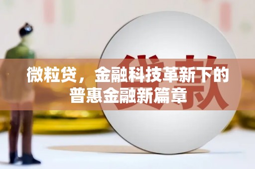 淳安微粒贷，金融科技革新下的普惠金融新篇章