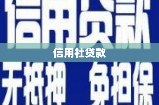 淳安信用社贷款