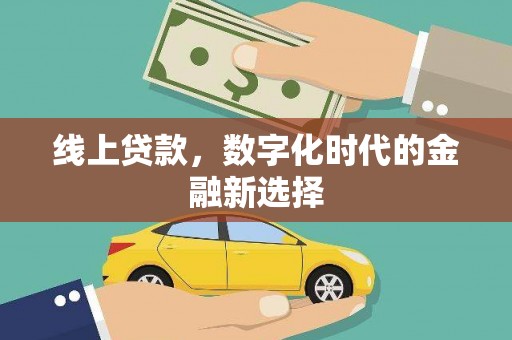 淳安线上贷款，数字化时代的金融新选择