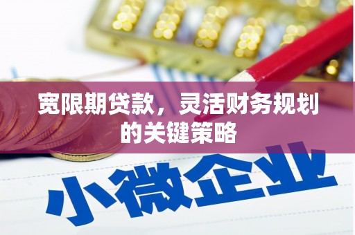 淳安宽限期贷款，灵活财务规划的关键策略