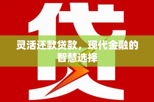 淳安灵活还款贷款，现代金融的智慧选择