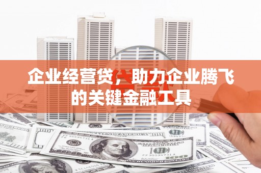 淳安企业经营贷，助力企业腾飞的关键金融工具