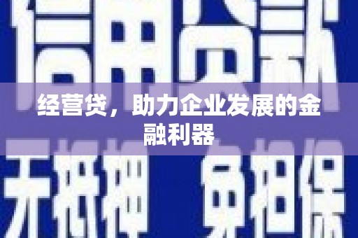 淳安经营贷，助力企业发展的金融利器