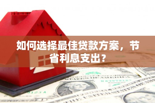 淳安如何选择最佳贷款方案，节省利息支出？