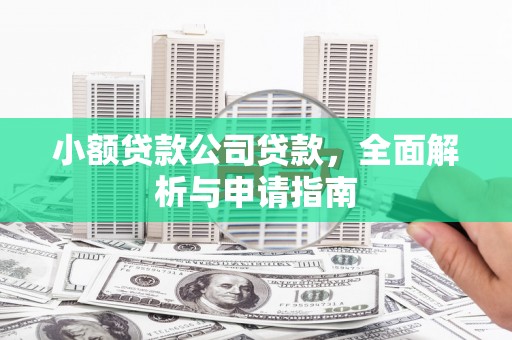 淳安小额贷款公司贷款，全面解析与申请指南