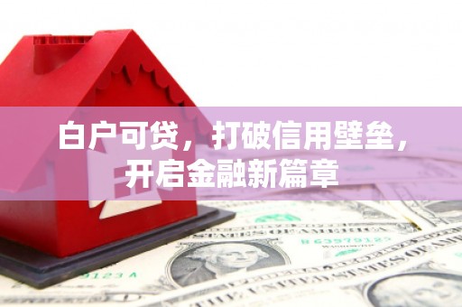 淳安白户可贷，打破信用壁垒，开启金融新篇章