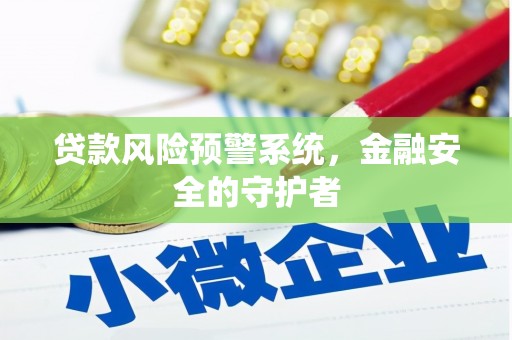 淳安贷款风险预警系统，金融安全的守护者