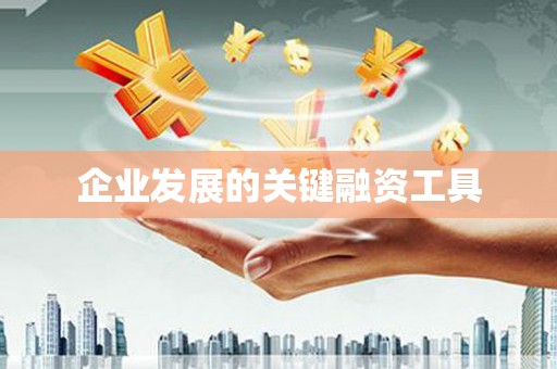 淳安企业发展的关键融资工具