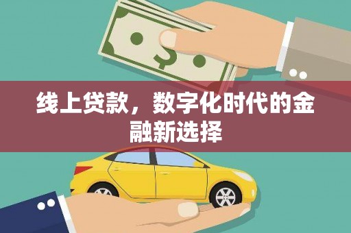 淳安线上贷款，数字化时代的金融新选择