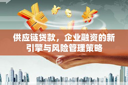 淳安供应链贷款，企业融资的新引擎与风险管理策略