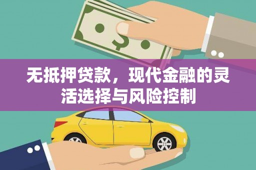 淳安无抵押贷款，现代金融的灵活选择与风险控制