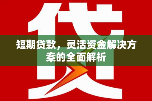 淳安短期贷款，灵活资金解决方案的全面解析