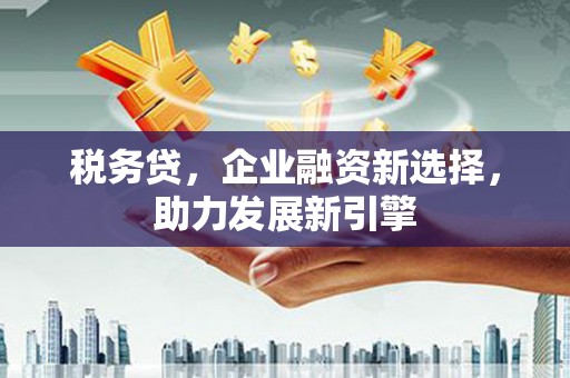 淳安税务贷，企业融资新选择，助力发展新引擎