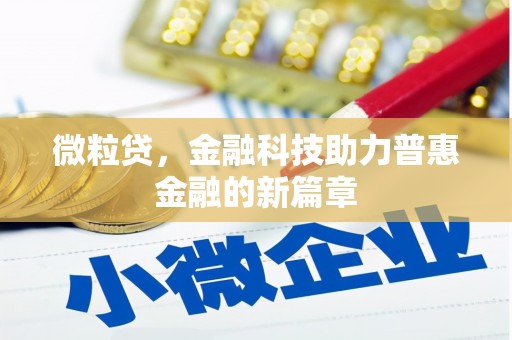 淳安微粒贷，金融科技助力普惠金融的新篇章
