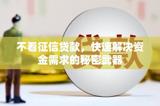 淳安不看征信贷款，快速解决资金需求的秘密武器