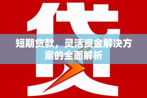 淳安短期贷款，灵活资金解决方案的全面解析