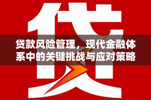 淳安贷款风险管理，现代金融体系中的关键挑战与应对策略