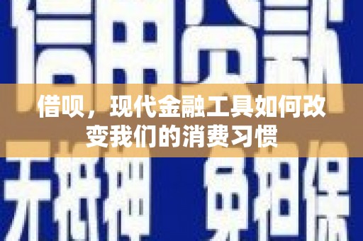 淳安借呗，现代金融工具如何改变我们的消费习惯
