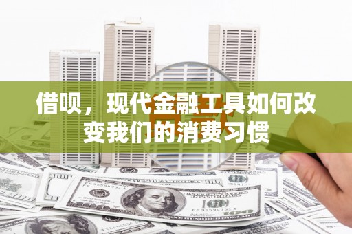淳安借呗，现代金融工具如何改变我们的消费习惯