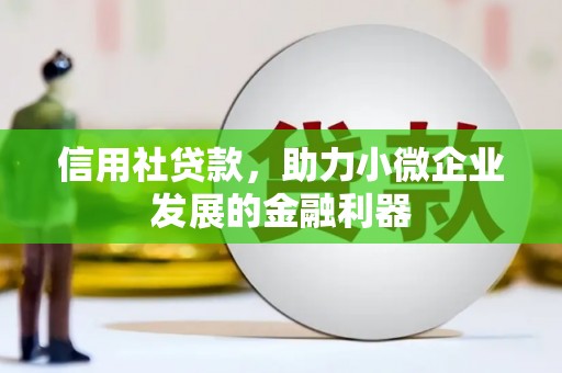 淳安信用社贷款，助力小微企业发展的金融利器
