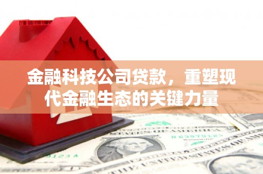 淳安金融科技公司贷款，重塑现代金融生态的关键力量