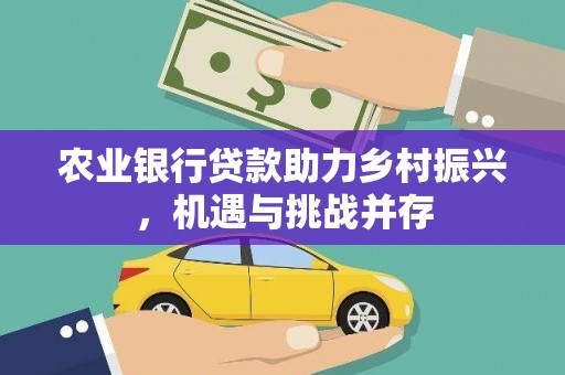 淳安农业银行贷款助力乡村振兴，机遇与挑战并存