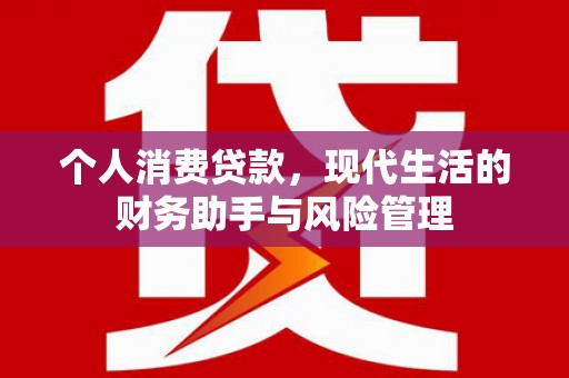 淳安个人消费贷款，现代生活的财务助手与风险管理
